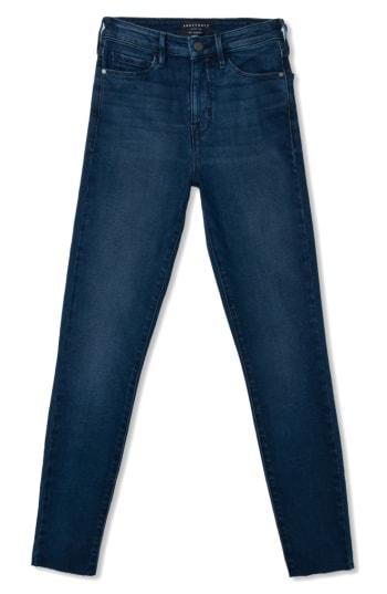 Women's Sanctuary Social High Rise Raw Hem Skinny Ankle Jeans