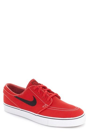 Men's Nike 'zoom - Stefan Janoski Sb' Canvas Skate Shoe .5 M - Red