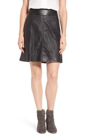 Women's Halogen Leather Skirt