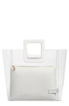 Staud Shirley Transparent Handbag - White