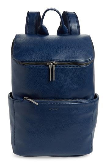 Matt & Nat 'brave' Faux Leather Backpack - Blue