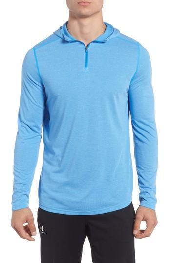 Men's Under Armour Threadborne Mesh Knit Hoodie - Blue