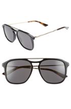 Men's Gucci Light Combi 55mm Aviator Sunglasses -