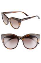 Women's Juicy Couture 51mm Cat Eye Sunglasses - Dark Havana