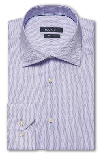 Men's Bugatchi Trim Fit Geometric Dress Shirt - Purple