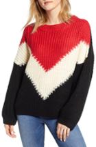 Women's Bishop + Young The Anthem Colorblock Shaker Sweater - Black