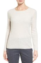 Women's Nordstrom Collection Button Back Cashmere Pullover