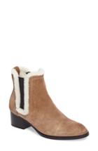 Women's Rag & Bone Walker Bootie With Genuine Shearling Trim Us / 41eu - Metallic