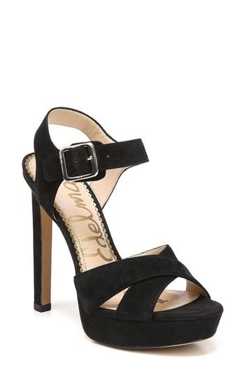 Women's Sam Edelman Willa Platform Sandal .5 M - Black