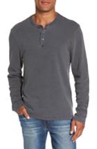 Men's James Perse Long Sleeve Henley T-shirt (s) - Blue