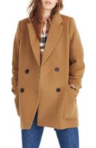 Women's Madewell Hollis Double Breasted Coat - Beige