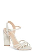 Women's Schutz Paolla Column Heel Sandal .5 M - White
