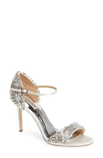 Women's Badgley Mischka Tampa Ankle Strap Sandal M - White
