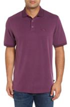 Men's Tommy Bahama 'little Zig Zag' Short Sleeve Polo, Size - Purple