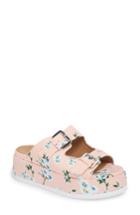 Women's Jane And The Shoe Jordan Two-buckle Slide Sandal M - Pink