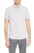 Men's Ted Baker London Goggles Short Sleeve Slim Fit Shirt - Purple