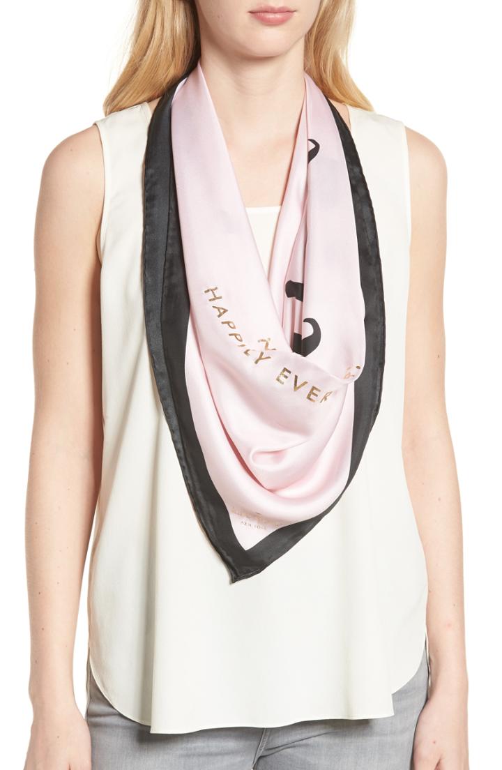 Women's Kate Spade New York Just Married Square Silk Scarf
