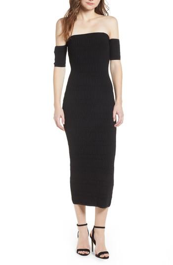 Women's Trouve Tube Sweater Dress, Size - Black