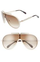 Women's Givenchy 99mm Shield Sunglasses - Ivory