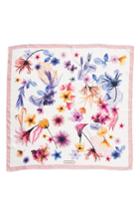 Women's Salvatore Ferragamo Silk Square Scarf, Size - White