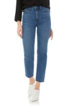 Women's Sam Edelman Mary Jane Raw Edge Crop Jeans - Blue