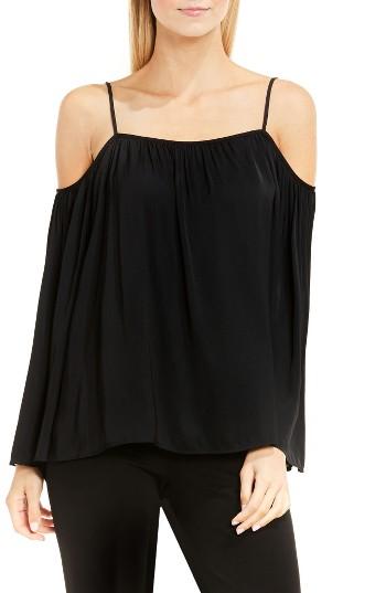 Women's Vince Camuto Off The Shoulder Blouse, Size - Black