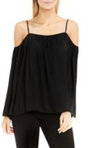 Women's Vince Camuto Off The Shoulder Blouse, Size - Black