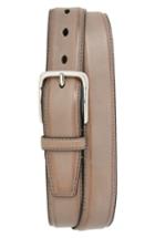 Men's Cole Haan Feather Edge Leather Belt - Ironstone