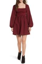 Women's The Fifth Label Campus Smocked Dress, Size - Burgundy