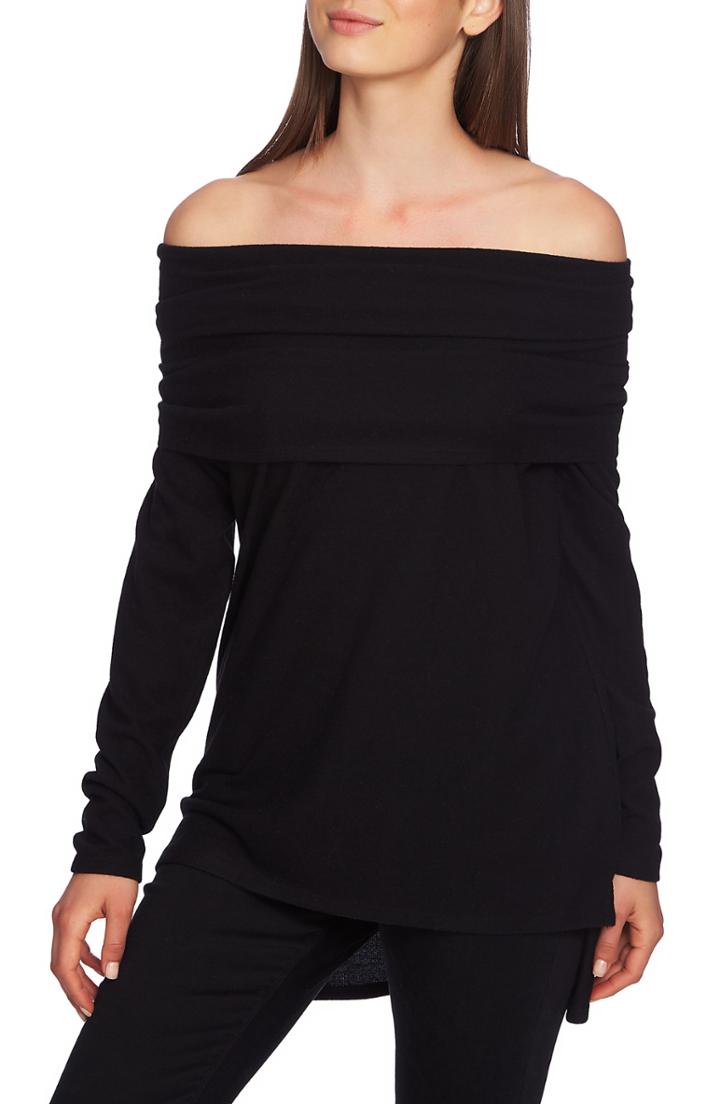 Women's 1.state Convertible Neckline Cozy Tunic - Black