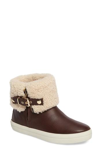 Women's Burberry Genuine Shearling Boot Us / 37eu - Brown