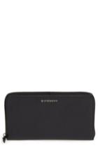 Women's Givenchy Large Leather Travel Wallet - Black