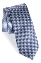 Men's Nordstrom Men's Shop Solid Silk Skinny Tie, Size - Blue