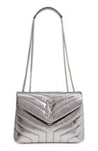 Saint Laurent Small Loulou Metallic Leather Shoulder Bag -