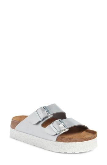 Women's Papillio By Birkenstock 'arizona - Birko-flor' Platform Sandal -5.5us / 36eu D - White