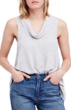 Women's Free People Swing It Cowl Tank, Size - Grey