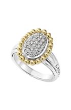 Women's Lagos Diamond Caviar Oval Ring
