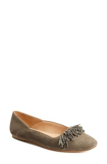 Women's Bill Blass Audrey Ballet Flat M - Grey