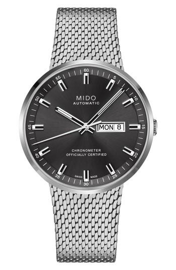 Men's Mido Commander Ii Chronometer Mesh Strap Watch, 42mm