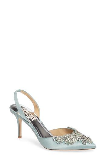 Women's Badgley Mischka Barnes Crystal Embellished Slingback Pump