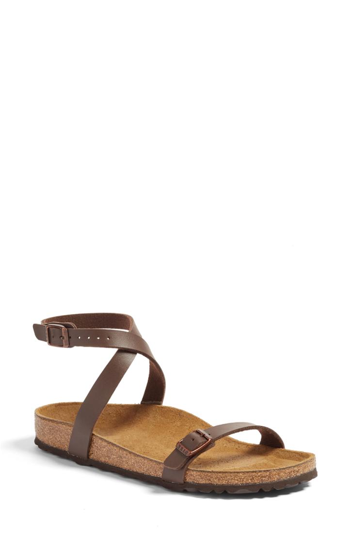 Women's Birkenstock Daloa Ankle Strap Sandal -10.5us / 41eu B - Brown