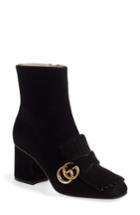 Women's Gucci Gg Marmont Fringe Bootie