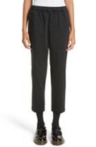 Women's Comme Des Garcons Satin Drawstring Pants - Black