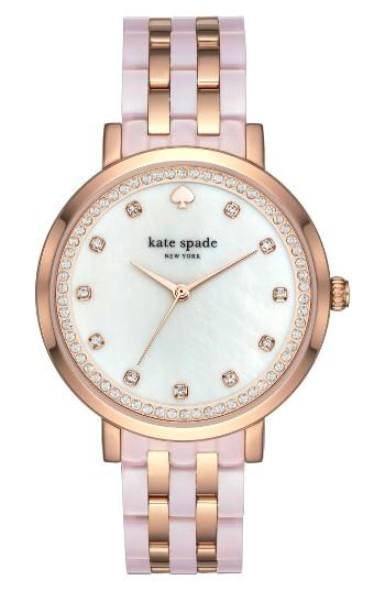 Women's Kate Spade New York Monterey Crystal Dial Bracelet Watch, 38mm