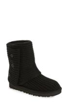 Women's Ugg Classic Cardy Ii Knit Boot M - Black