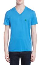 Men's Burberry Lindon Cotton T-shirt - Blue