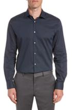 Men's John Varvatos Star Usa Regular Fit Dot Dress Shirt .5l - Blue
