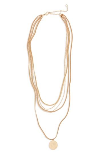 Women's Bp. Layered Coin Pendant Necklace
