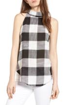 Women's Bishop + Young Plaid High Neck Tank - Black