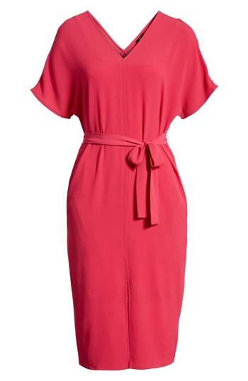 Women's Bobeau Stretch Crepe Dress, Size - Pink